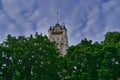 1895 Spokane County Courthouse Washington central tower through the trees