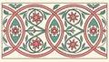 Ornate Geometric Floral Border with Classical Motifs, vector design Generative AI Royalty Free Stock Photo