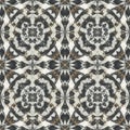 Ornate geometric pattern featuring symmetrical, kaleidoscopic designs. Dominan