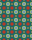 Ornate geometric Seamless pattern and abstract multicolored abstract design texture Royalty Free Stock Photo