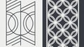 Ornate geometric trellis pattern, elegant and versatile for decor. vector design Generative AI Royalty Free Stock Photo