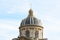 Ornate gilded dome of the French Institute in Paris