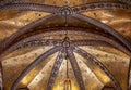 Ornate gilded restored interior of Fitzrovia Chapel at Pearson Square in London W1, UK. Royalty Free Stock Photo