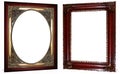 Ornate Gold and Cherry Frames