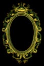 Ornate gold frame Royalty Free Stock Photo