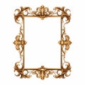 Elegant Rococo Vintage Frame Design In 8k Resolution