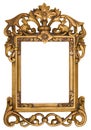 Ornate Gold Picture Frame Royalty Free Stock Photo