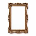 Ornate Gold Picture Frame: Timeless Nostalgia In Sculptural Form