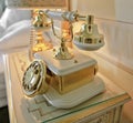 Ornate Gold telephone retro style