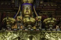 Ornate Golden Buddha altar at Pelkor Chode Monastery, Gyantse, Tibet