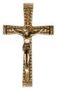 Ornate Golden Cucifixion of Jesus Cross