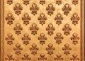 Ornate golden fleur de lis French royal pattern Royalty Free Stock Photo