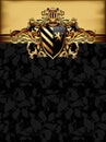 Ornate golden frame Royalty Free Stock Photo