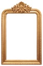 Ornate golden frame with copy space