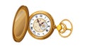 Ornate Golden Pocket Watch for Elegance Timekeeping, vector design Generative AI Royalty Free Stock Photo