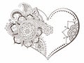 Ornate heart Royalty Free Stock Photo