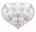 Ornate heart Royalty Free Stock Photo