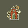 Ornate house vector illustration