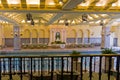 Ornate indoor hotel pool