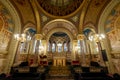 The ornate interior of St Christopher\'s Chapel at Great Ormond Street Hospital for Children, Bloomsbury, London UK. Royalty Free Stock Photo