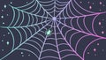 Ornate Intricate Spiderweb Design, Delicate and Mysterious Pattern, vector design Generative AI Royalty Free Stock Photo