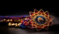 Ornate jewelry crafted with precious gems for vibrant celebrations generated by AI