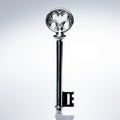 Ornate Key With Mythic Symbolism - Close-up Vertical Shot
