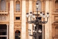 Ornate Lamp in Saint Peter Square, Rome, Italy Royalty Free Stock Photo