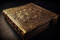 Ornate leather book. Generate Ai