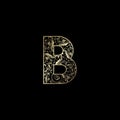 Ornate Letter B Logo icon, elegant monogram luxury letter logo vector design