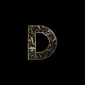 Ornate Letter D Logo icon, elegant monogram luxury letter logo vector design