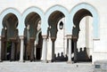 Ornate Light Blue Tile Arches Islamic Center