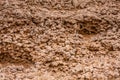 The ornate limestone denudation in the desert near Riyadh, Saudi Arabia Royalty Free Stock Photo