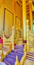 Ornate Lion Throne Hall, Kanbawzathadi palace, Bago, Myanmar