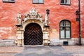 Ornate Marble Gate in Stockholm Old Town (Gamla Stan) Royalty Free Stock Photo