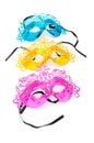 Ornate masks isolated on the white Royalty Free Stock Photo
