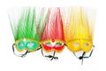 Ornate masks isolated on the white Royalty Free Stock Photo