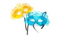 Ornate masks isolated on the white Royalty Free Stock Photo