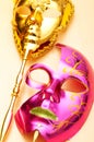 Ornate masks isolated on the white Royalty Free Stock Photo