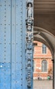 Ornate medieval carved wooden door