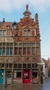 Ornate medieval house in the famous Patershol neighborhood in Ghent