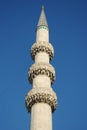 Ornate Minaret on blue sky, Istanbul