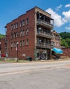 Ornate old buildings opposite the railway station in Grafton WV