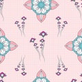 ORNATE PATTERN WITH FLORAL ELEMENTS Royalty Free Stock Photo