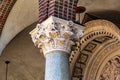 Ornate pillar of Elim Tabernacle Classon Avenue New York City