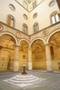 Inner courtyard of Palazzo Vecchio in Florence, Italy