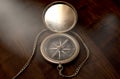 Ornate Pocket Compass Royalty Free Stock Photo