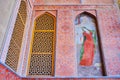 The ornate portico of Ali Qapu palace, Isfahan, Iran