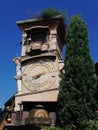 Ornate, public old clock in old town, Tbilisi, Georgia