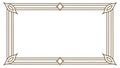 Ornate Rectangular Frame with Elaborate Swirls, Vintage Elegance, vector design Generative AI Royalty Free Stock Photo
